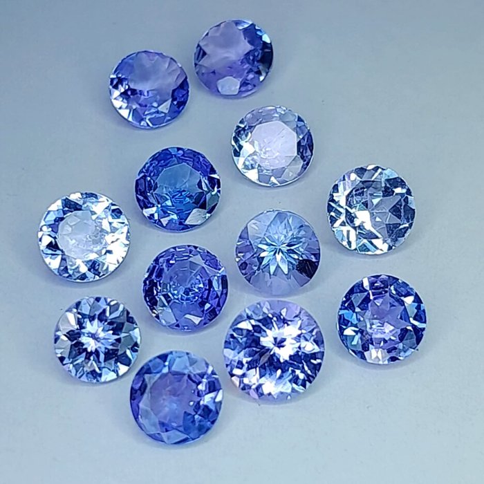 12 pcs Bleu Tanzanite - 5.98 ct