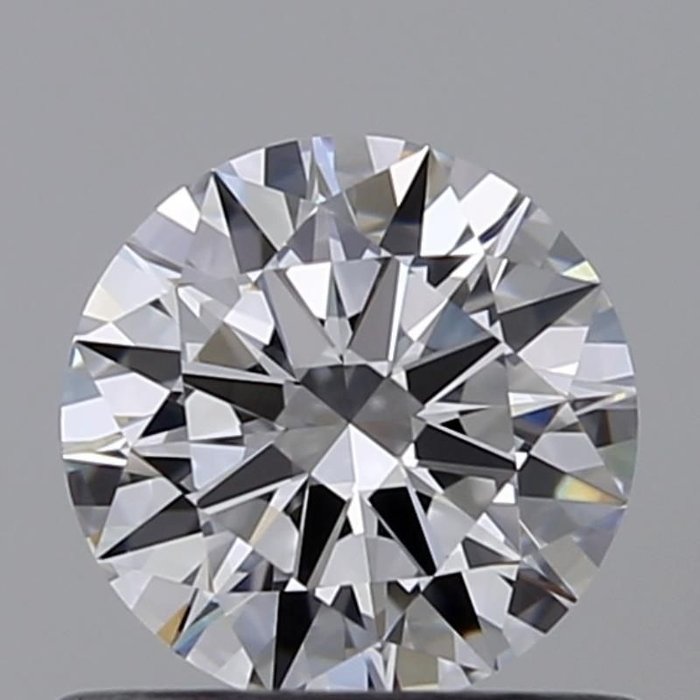 鑽石 - 0.50 ct - 圓形, 明亮型 - D (無色) - 無瑕疵的, *3EX*