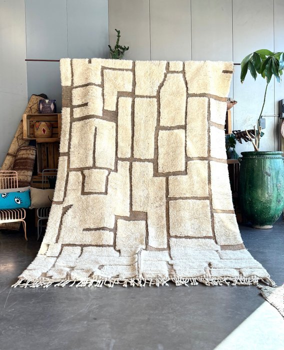 grande tappeto berbero beni ourain leslosanges - Kilim - 320 cm - 200 cm