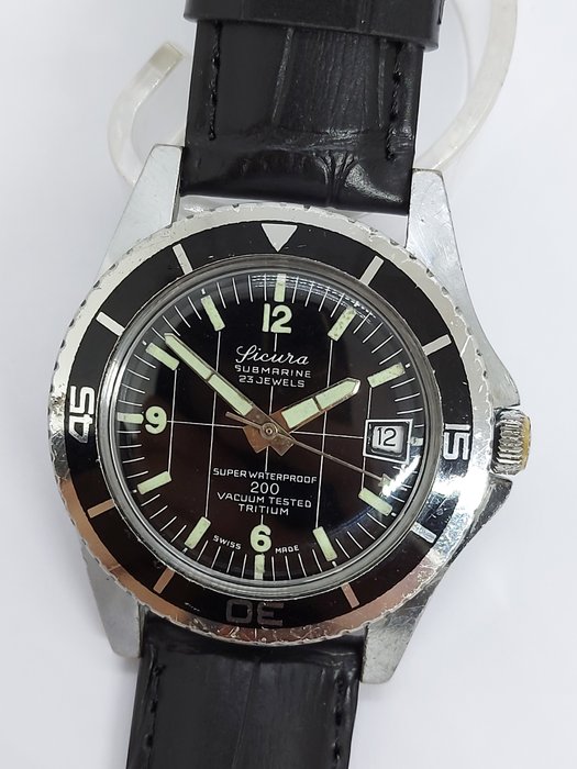 Sicura Submariner Divers 200m Tritium 23 Jewels - Ohne Mindestpreis - Herren - 1960-1969
