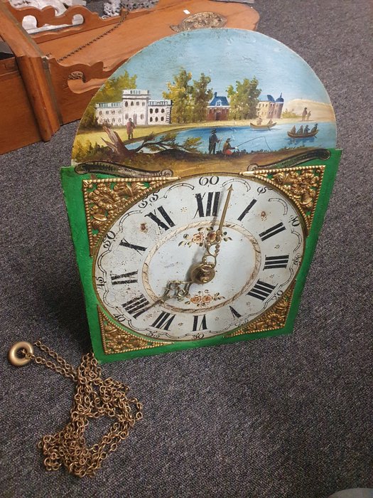 时钟机芯 - 弗里斯兰尾钟发条套装古董 - 黄铜 - 1850-1900