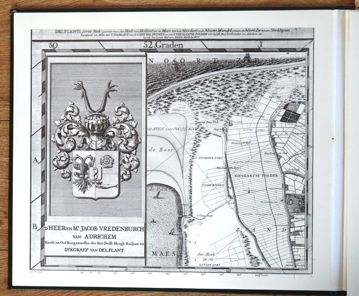 Nikolaes Kruikius - Kaart van Delfland 1712 - 1977