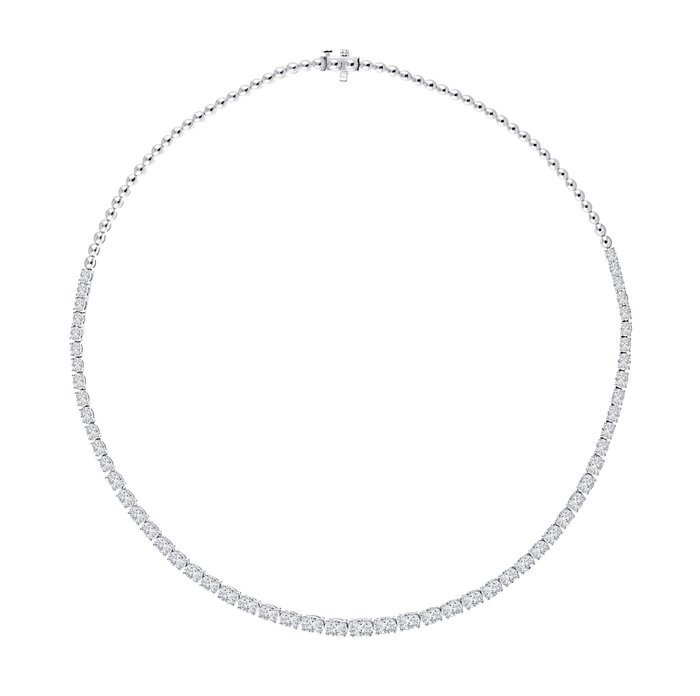 Lab Grown Diamond Jewellery - - Collar Oro blanco Diamante  (Lab-grown) 