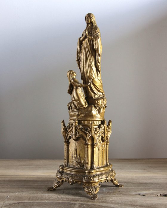 雕像 - OLV van Lourdes - Miracle of the Candle - 