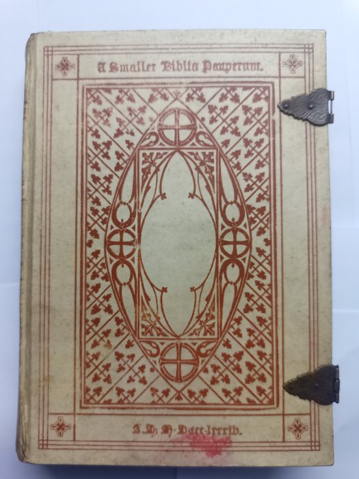 John Wycliffe / Arthur Penrhyn Stanley - A Smaller Biblia Pauperum, Conteynge Thurtie and Eyghte Wodecuttes Illustratynge The Lyfe, Parablis, - 1884