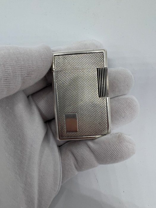 S.T. Dupont - Antique Very Rare Petrol - Gasoline - Essance - Sterling silver - Solid Silver - Massif Argent - Lighter - Silver -  (1)