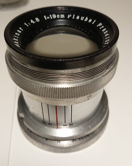 Plaubel Tele-Makinar f:19cm 1:4,8 y accesorios Prime lens