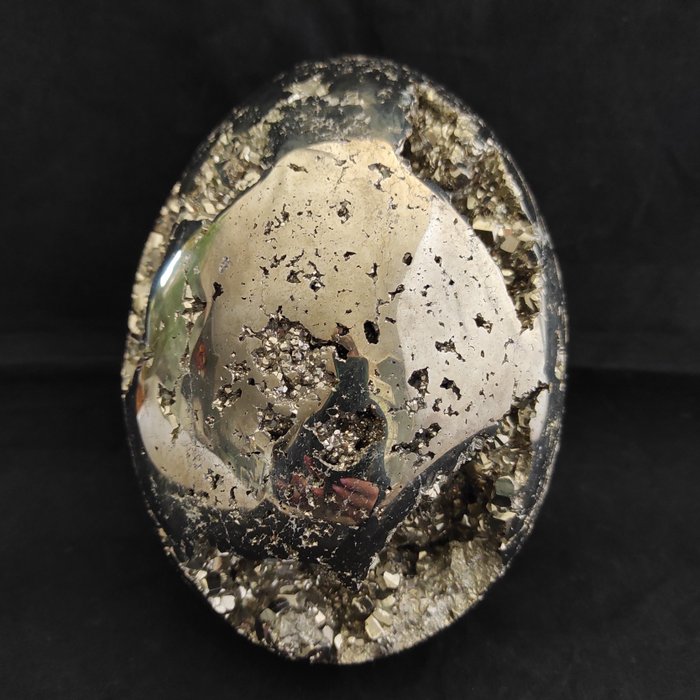 Pyrite 蛋 - 高度: 16 cm - 闊度: 9 cm- 4750 g - (1)