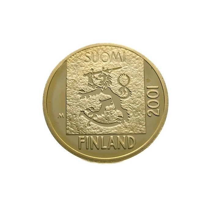 芬兰. 1 Markkaa 2001 Commemoration of Finnish Markka