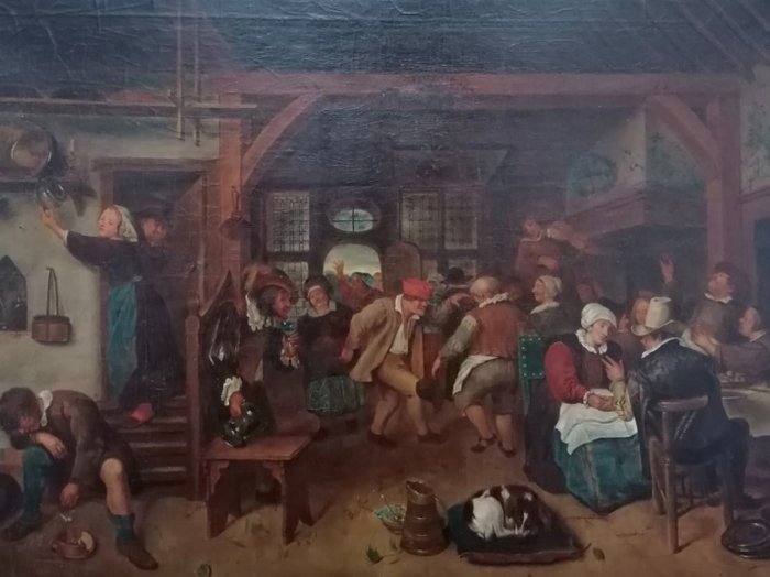 Suiveur de Jan Steen (1626-1679) - Fête familiale