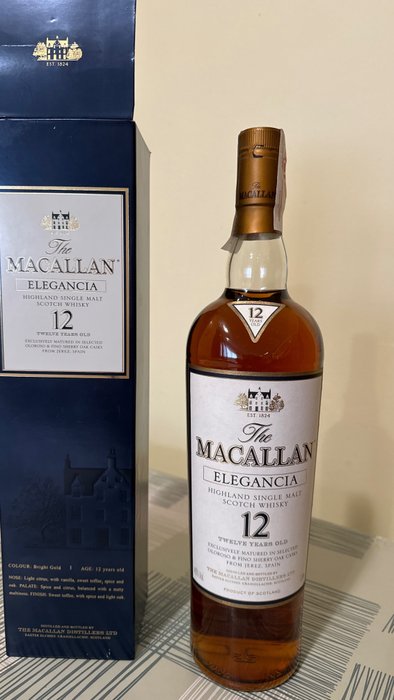 Macallan 12 years old - Elegancia - Original bottling  - 1 litr