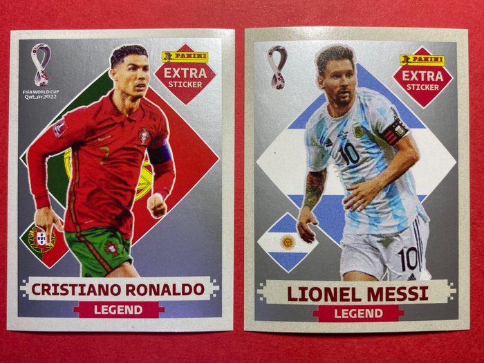 Panini - World Cup Qatar 2020 - Extra Messi/Ronaldo - 2 Sticker