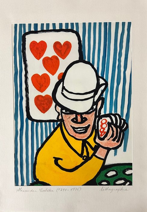 Alexander Calder (1898-1976), d'après - Card player