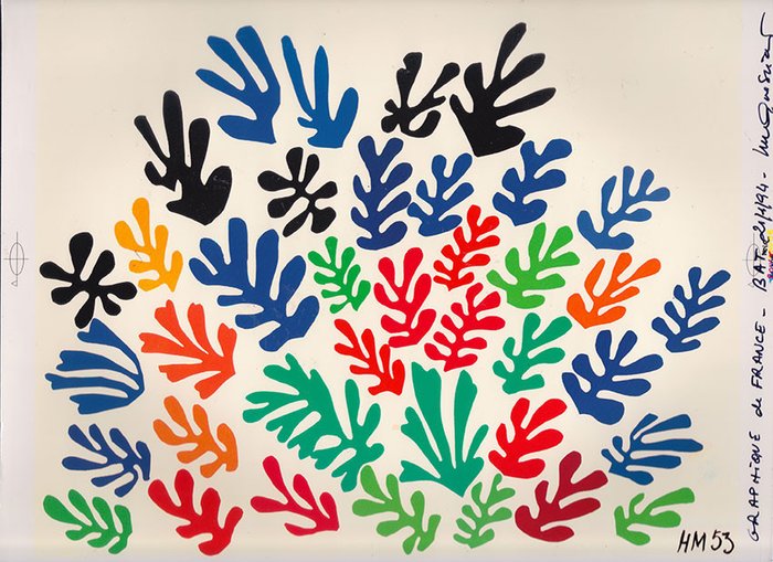 Henri Matisse (1869-1954) - La Gerbe 1953 - Epreuve / Bon A Tirer Cromalin - 1994