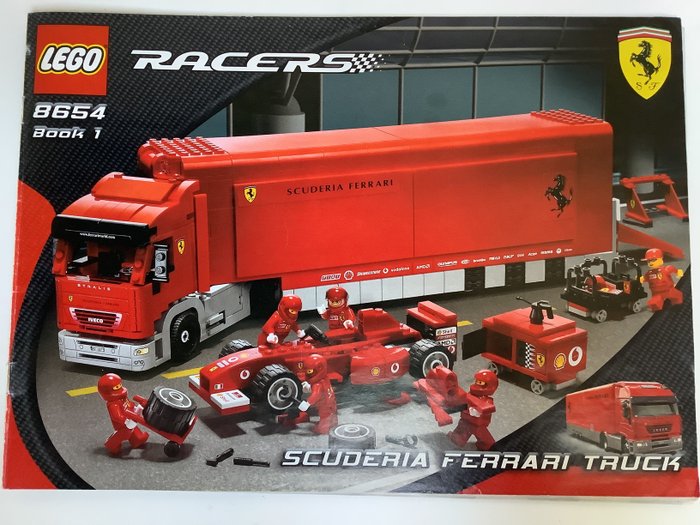 Lego - Racers - 8654 - 8654  scuderia Ferrari truck - 2000-2010 - Dánia
