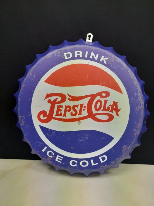 Pepsi Cola - 珐琅标志 - 铁（铸／锻）