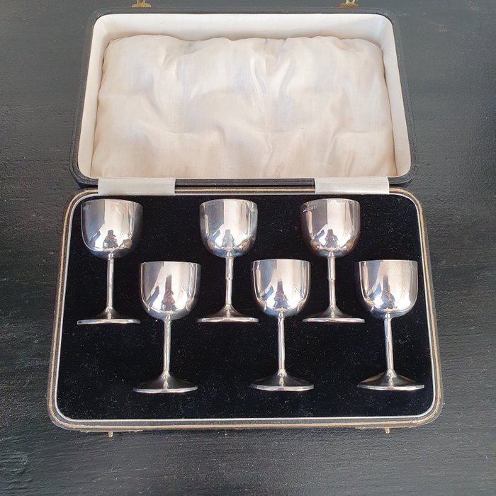 Levi & Salaman L&S - Kopp (6) - Set drink cups - .925 silver