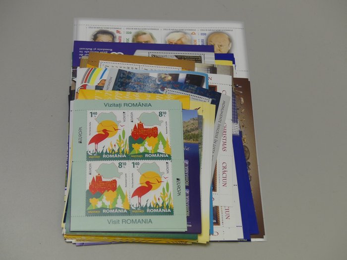 Rumanía 2008/2018 - colección de 58 mini hojas - teils nur 1550 Auflage