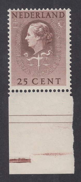 Nederland 1951 - Cour Internationale de Justice - NVPH D38
