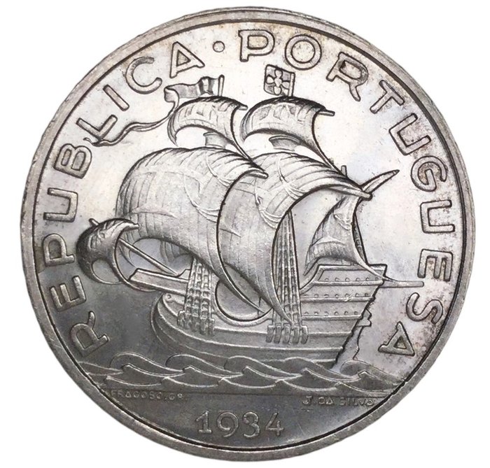 Portugal. Republic. 10 escudos - 1934