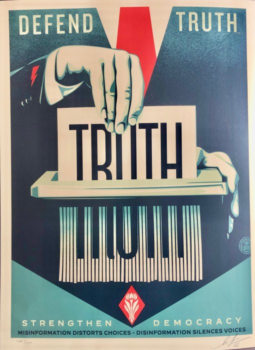 Shepard Fairey (OBEY) (1970) - Defend Truth
