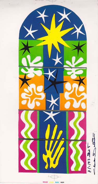 Henri Matisse (1869-1954) - La Nuit de Noël 1952 - Epreuve / Bon A Tirer Cromalin - 1993
