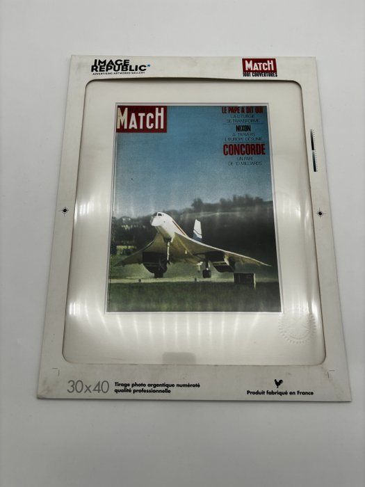 Affiche Paris Match édition limitée Concorde aux éditions Image Republic. - 1969-2012