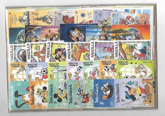 世界  - 迪士尼郵票 - 精美主題收藏全新郵票