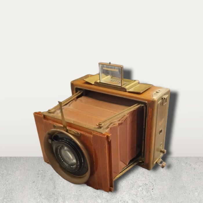 Ernemann Tropen Klapp-Kamera (1922) con Carl Zeiss Tessar 1:4,5 f=16,5cm | Analoge Klappkamera