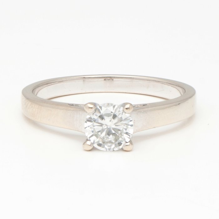 Ring Hvidguld Diamant  (Natur) 
