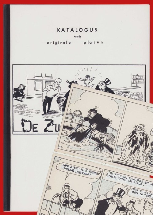 Sleen, Marc - 1 Oryginalna strona + luksusowy album - Nero 11 - Katalogus van de originele platen - De Zwarte Voeten - 1951