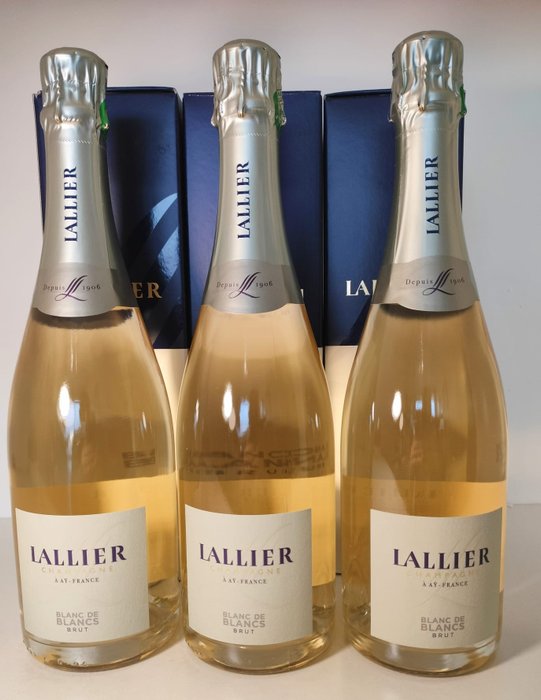 Lallier - Champagne Blanc de Blancs - 3 Garrafas (0,75 L)
