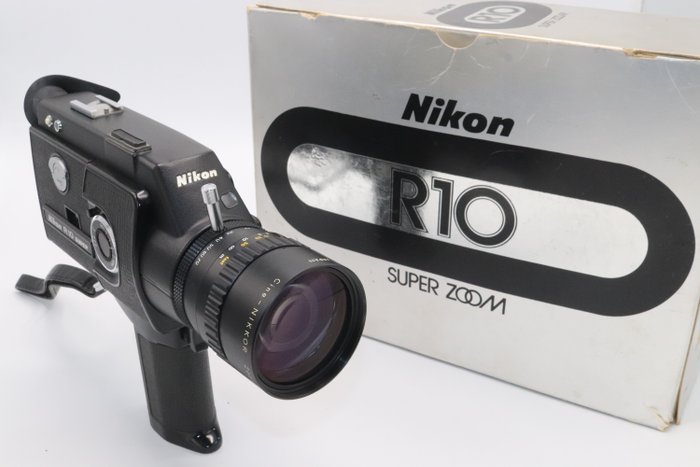 Nikon R10 Super 8mm Movie Cinema w/ Super 8 Film Mint Box Κινηματογραφική μηχανή λήψης