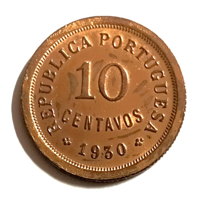 Portugalia. Republic. 10 Centavos - 1930 - Muito Rara