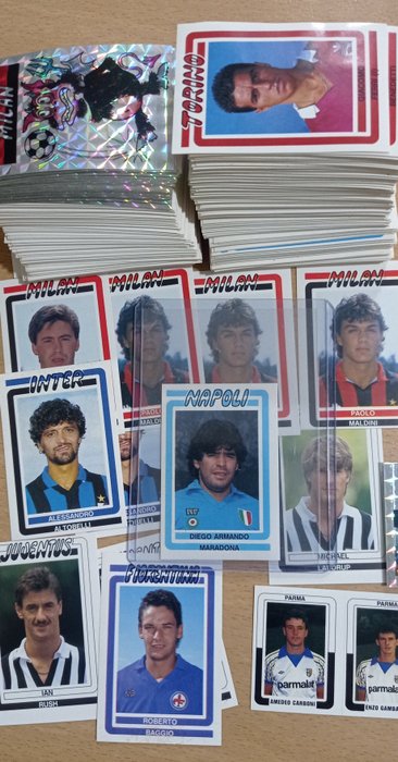 EUROFLASH - Calcio 1988 - Including Maradoona, Baggio, Maldini etc. - 415 Loose stickers