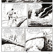 Donatelli, Franco - 4 Original page - Zagor #210 - il popolo delle caverne - 1983 Comic Art
