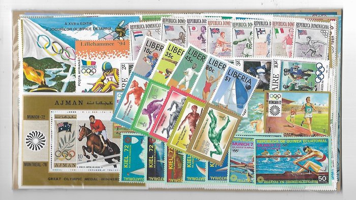 Wereld  - Olympische Spelen - Mooie Thematische Collectie Postfris
