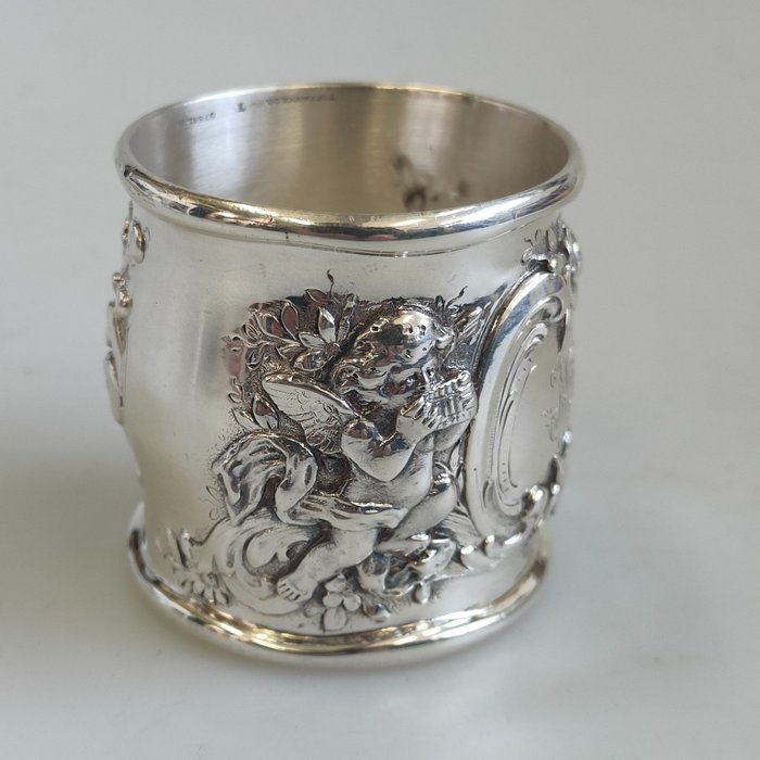 Tiffany & Co. - Portatovagliolo - Portatovagliolo Angelo Cupido con monogramma 89,10g  - .925 argento