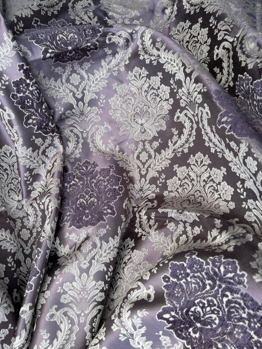 prestigiado tecido damasco san leucio - lilás - Tecido para estofos - 280 m - 280 m