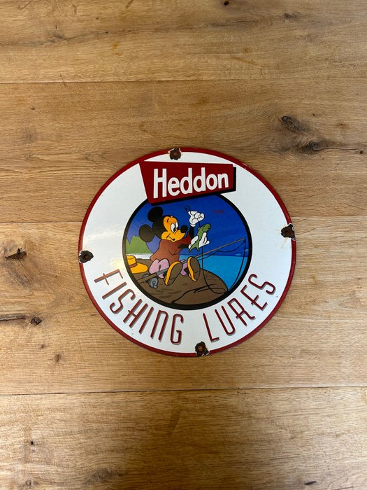 Fishing Lures HEDDON - 珐琅标志 (1) - 搪瓷