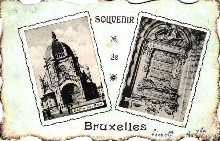 比利时 - 布鲁塞尔 - 明信片 (200) - 1905-1950