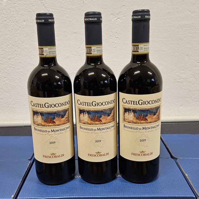 2019 Castelgiocondo, Frescobaldi - Brunello di Montalcino DOCG - 3 Flasker  (0,75 l)