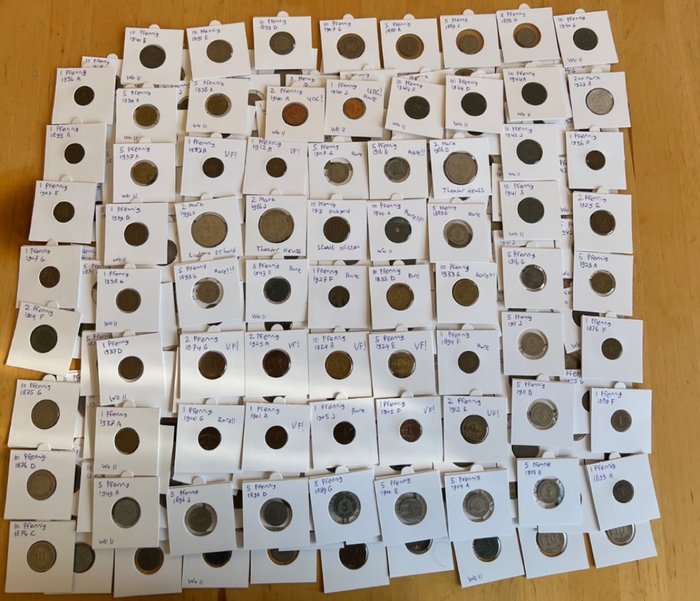 德國. Collection of coins (608 pieces)  (沒有保留價)