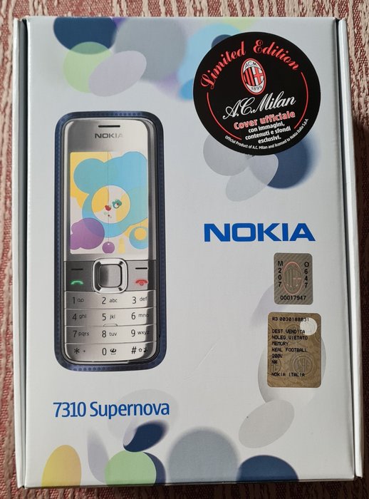 诺基亚 7310 Supernova Limited Edition A.C.Milan - 移动电话 (1) - 带原装盒