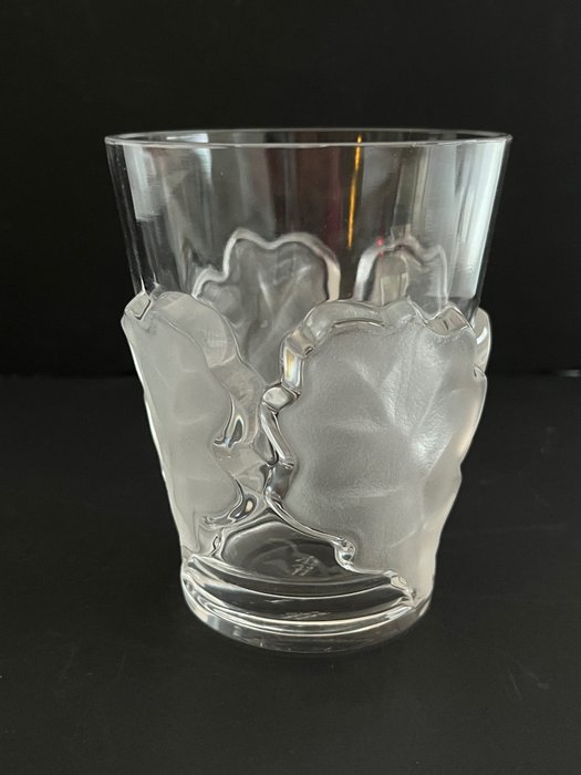 Lalique Marc Lalique - Vase (1) -  Vase „mit Eichenblättern verziert“  - Kristall