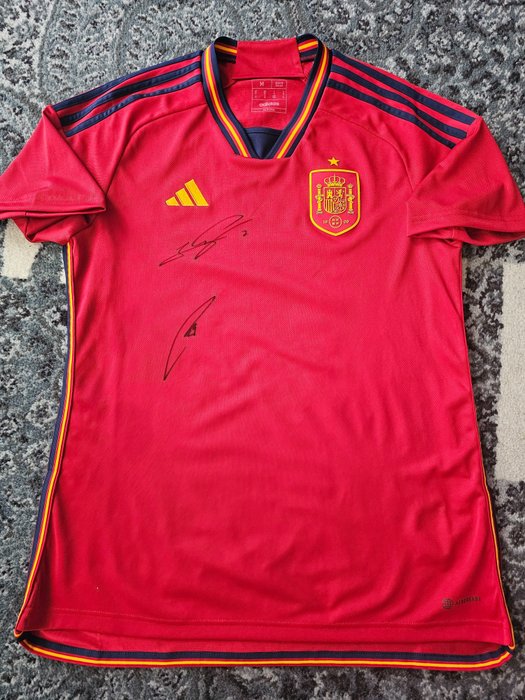 España - Carvajal + Rodrigo - Fotballskjorte