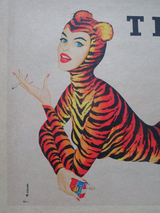 Publicité Vanypeco Al Moore – Tigra – Reclamebord – Karton