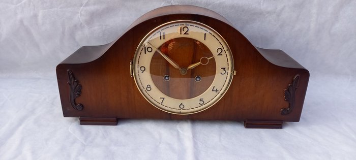 壁炉架时钟 - JUBA - 艺术装饰 - 木, 黄铜 - 1930-1940