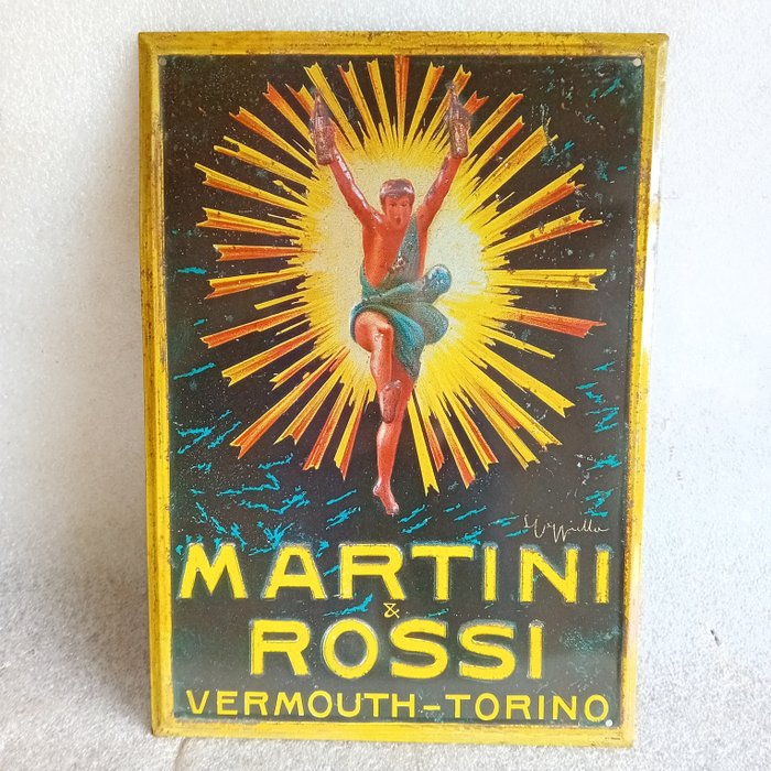 Martini Rossi - Werbeschild - Metall