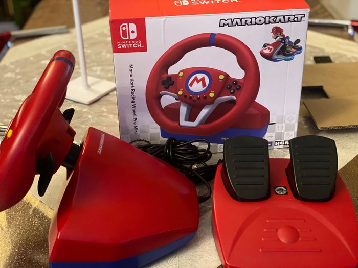 Nintendo - Switch - Hori - Mario Kart Racing Wheel Pro Mini - Videospil (1) - I original æske